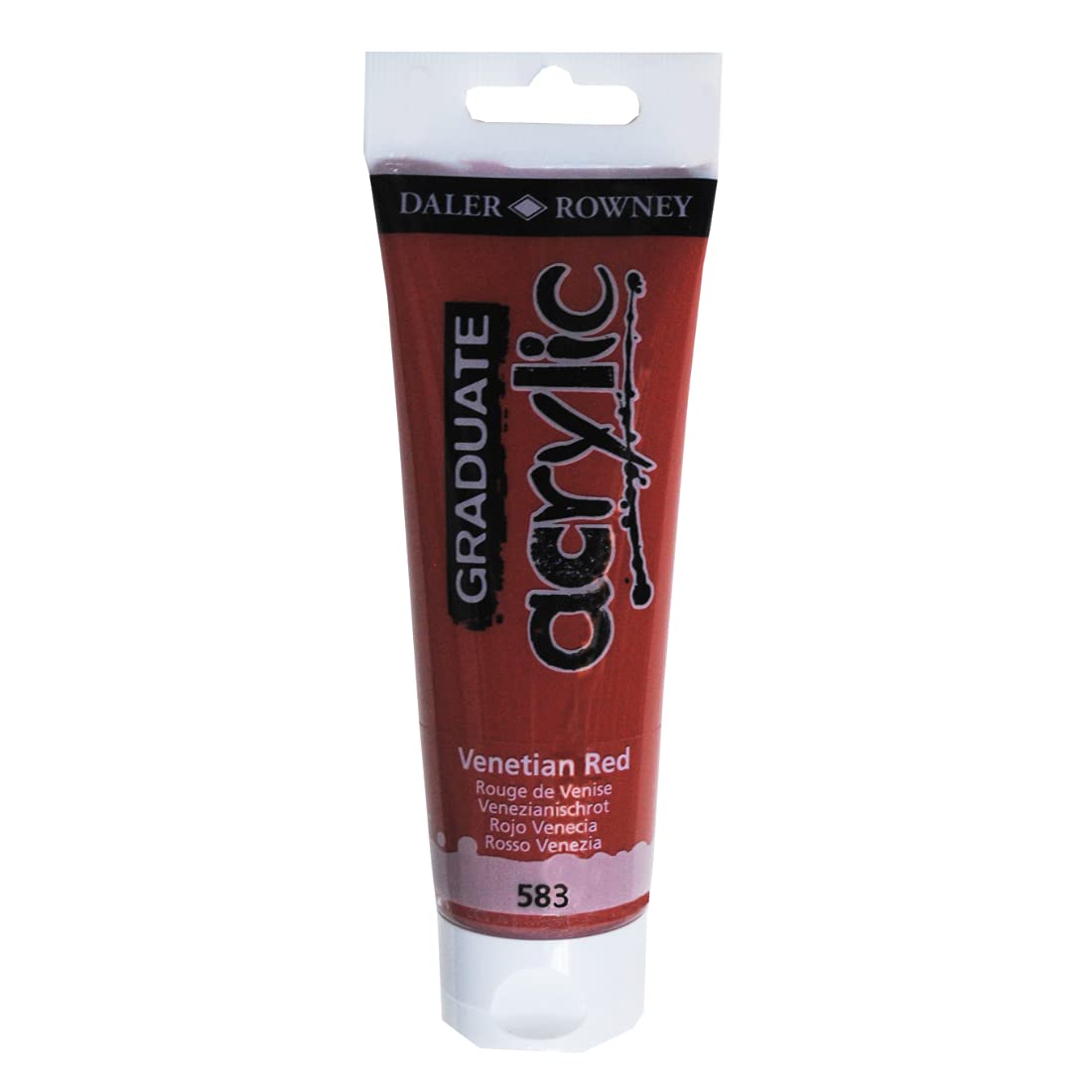 Dlaer Rowney Graduate Acrylic Colour Paint Tube, 75ml, Venetian Red, Pack Of 1