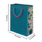 PaperPep Blue Floral Side Print 10"X4.75"X13.75" Gifting Paper Bag