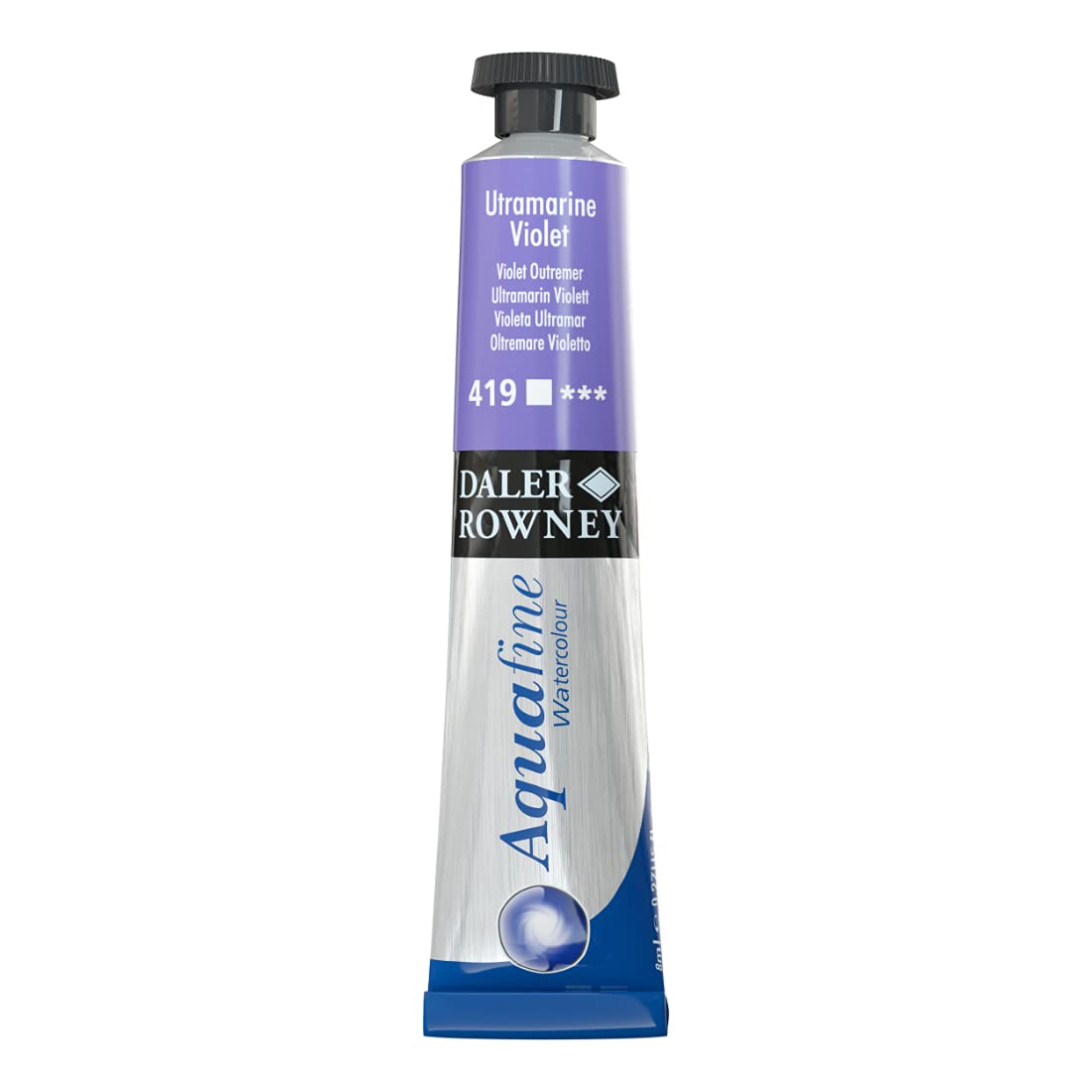 Dlaer Rowney Aquafine Watercolour Metal tube, 8ml, Ultramarine Violet, Pack Of 1