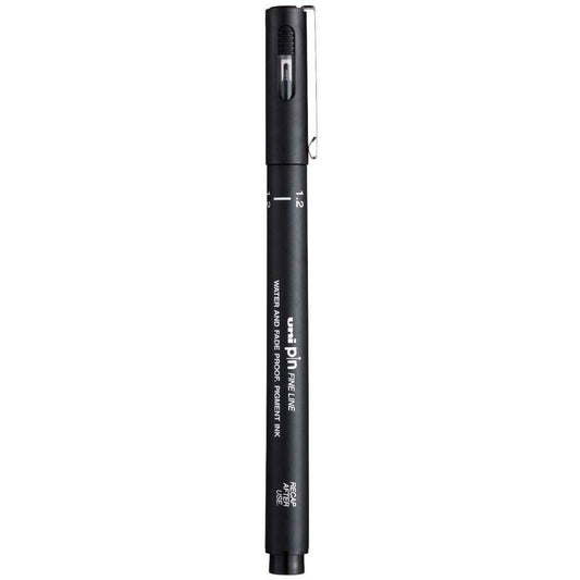 uni-ball PIN-200 1.2 mm Fine Line Drawing Pen, Black Ink, Pack of 1