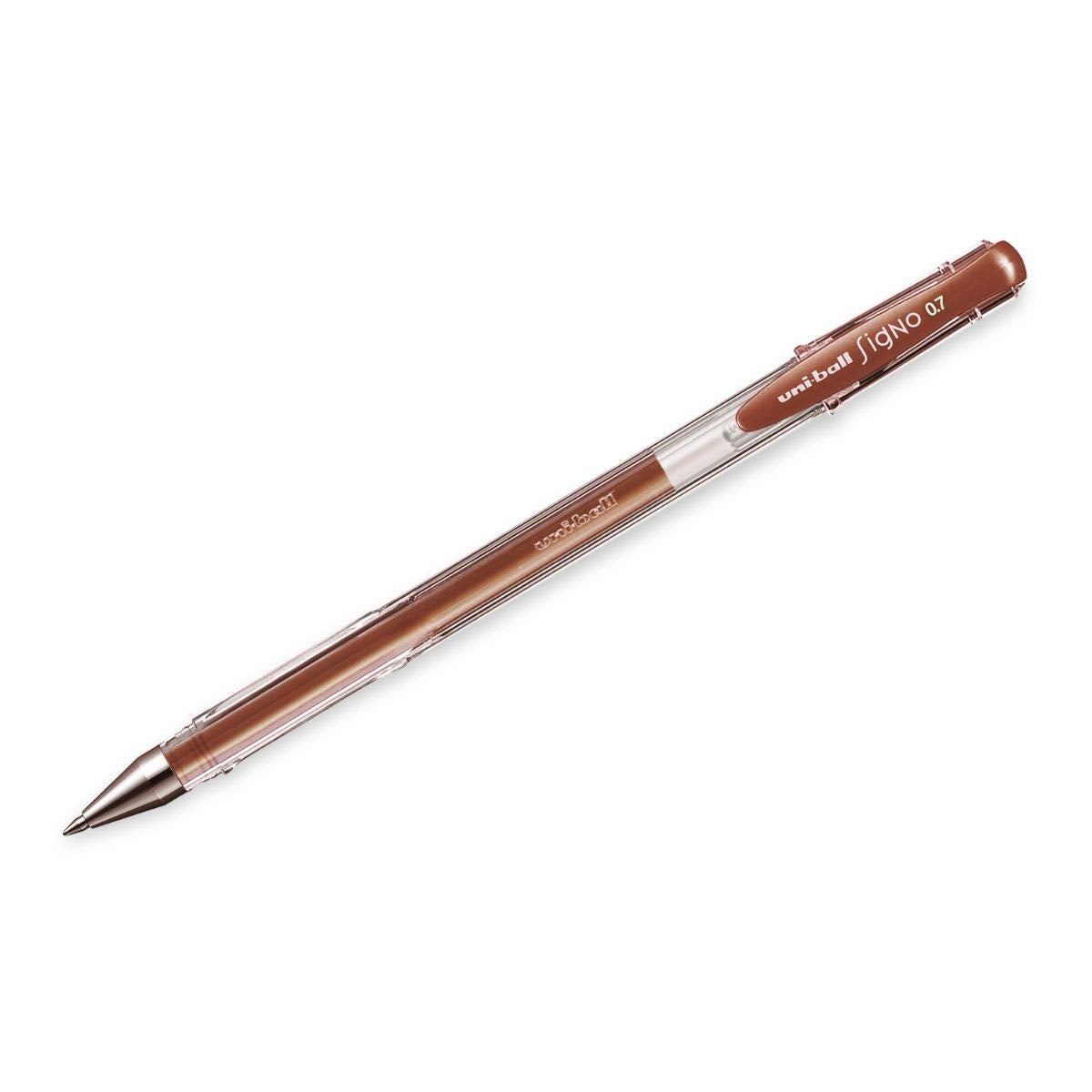 uni-ball Signo UM-100 0.7mm Gel Pen, Brown Ink, Pack of 1