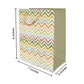 PaperPep Multicolor Zig Zag Lines Print 7"X4"X9" Gifting Paper Bag