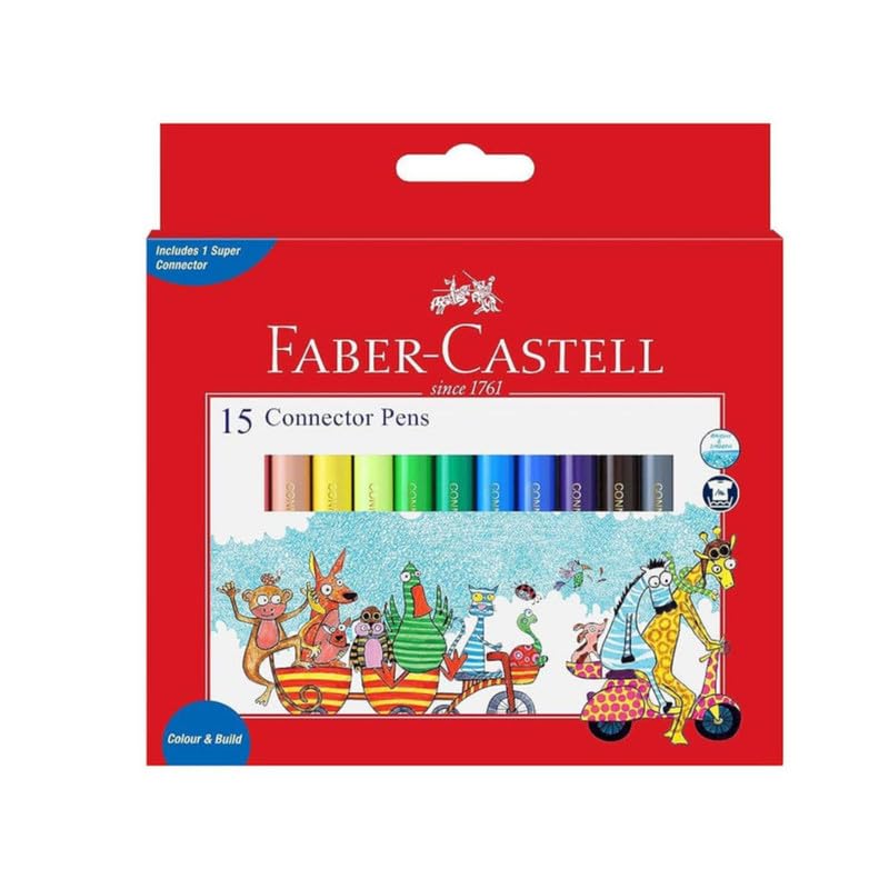 Faber-Castell Connector Pens Assorted Pack 15