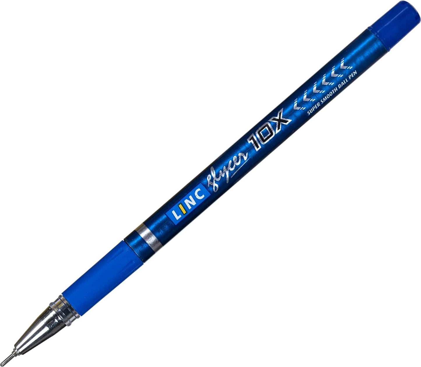 Linc Glycer 10X Ball Pen, Blue Ink, Pack Of 10 Pens