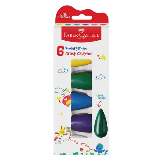 Faber Castell 122760 Little Creatives GRASP Crayons Set of 6