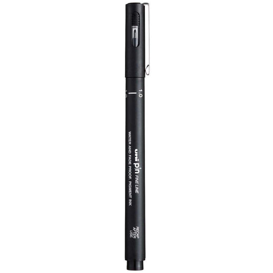 uni-ball PIN-200 1.0 mm Fine Line Drawing Pen, Black Ink, Pack of 1