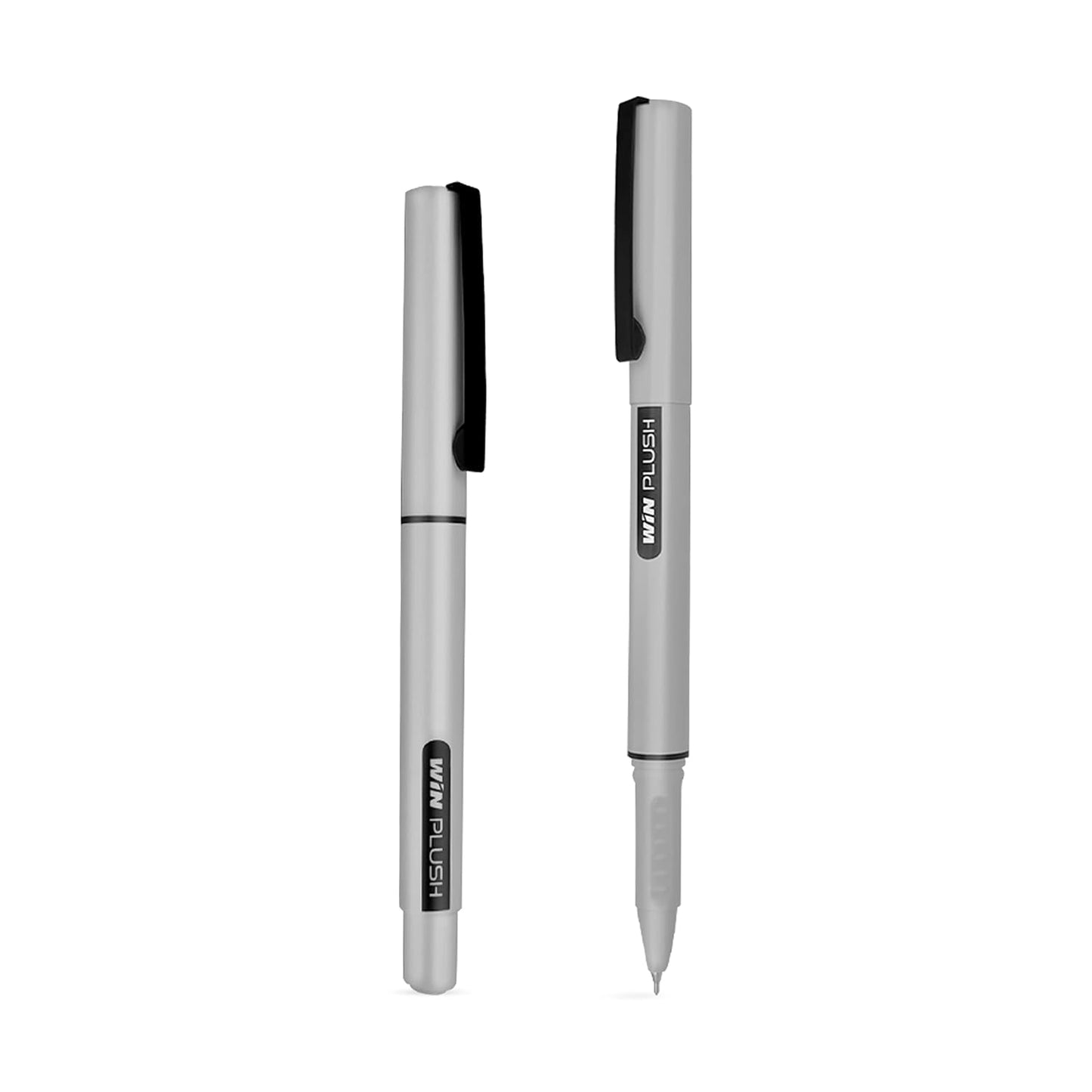 Win Plush Ball Pen, 0.7mm, Black Ink, Blister Pack of 10