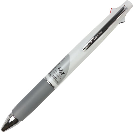 uni-ball Jetstream MSXES-1000 0.7mm Ball Pen & 0.5mm Mechanical Pencil, Multicolor Ink, White Body, Pack of 1