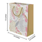 PaperPep Golden Silver Leaves Pattern Print 10"X4.75"X13.75" Gifting Paper Bag