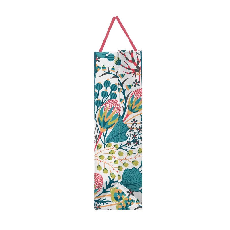 PaperPep Blue Floral Side Print 10"X4.75"X13.75" Gifting Paper Bag