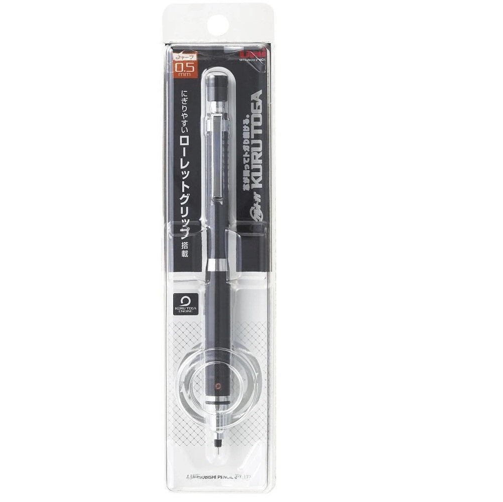 uni-ball Kuru Toga M5-1017 0.5mm Mechanical Pencil, Gunmetal Body, Pack of 1