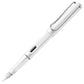 LAMY 4000229 Safari White Body Medium Tip Blue Ink Fountain Pen