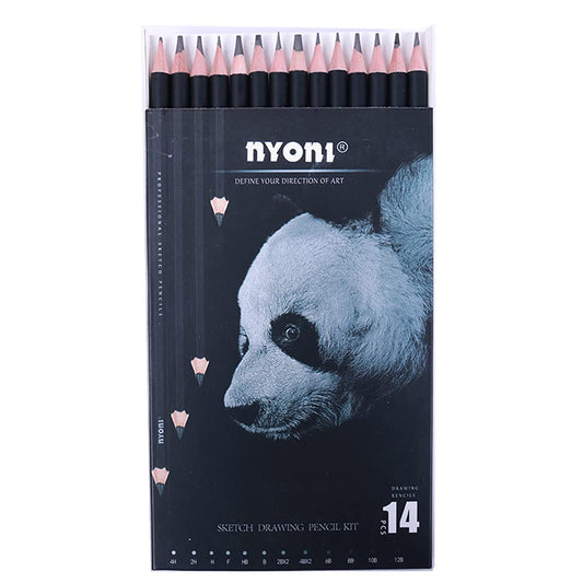 Ondesk Artics Artists Fine Art Sketch 14 Pcs Drawing Pencil Kit,Black, Pack Of 1