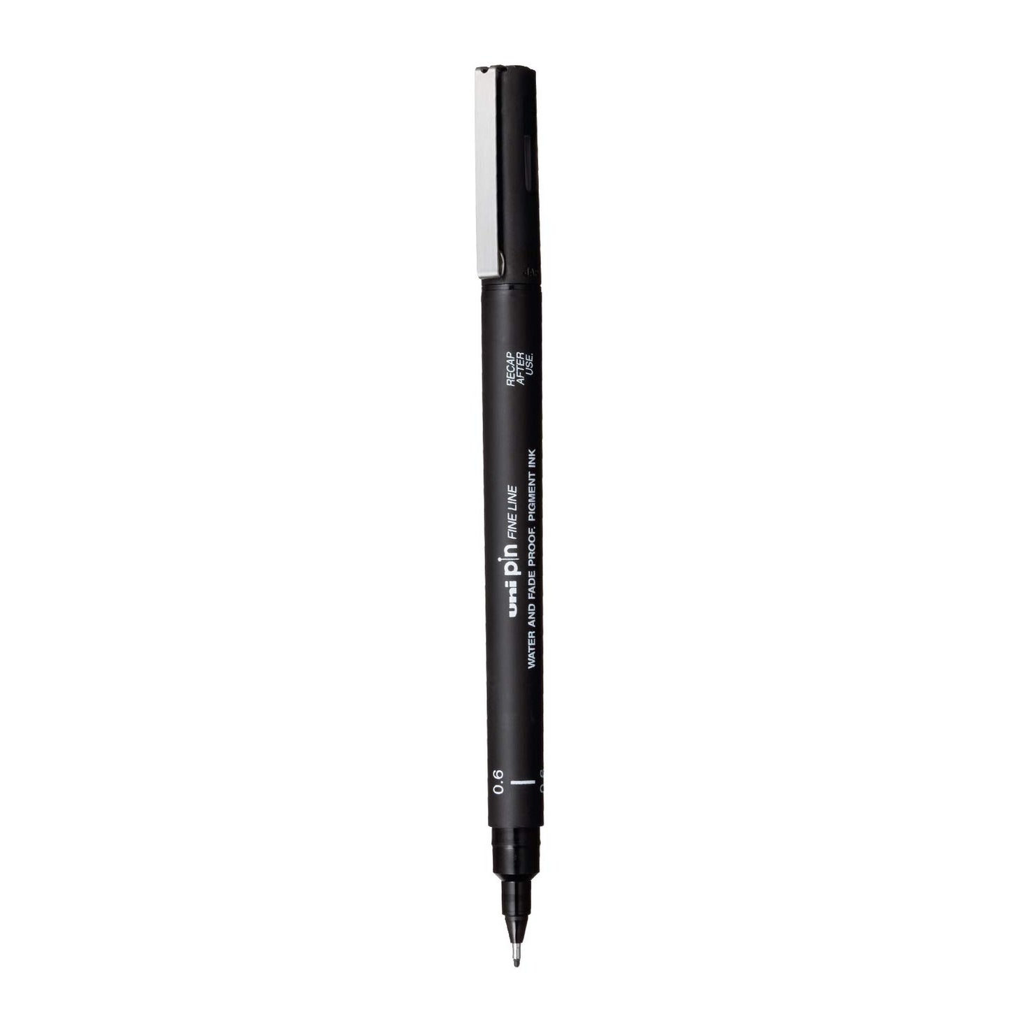 uni-ball PIN-200 0.6mm Fineliner Drawing Pen, Black Ink, Pack of 1