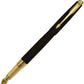 Parker ASTER Matte Black Gold Plated GT Fountain Pen