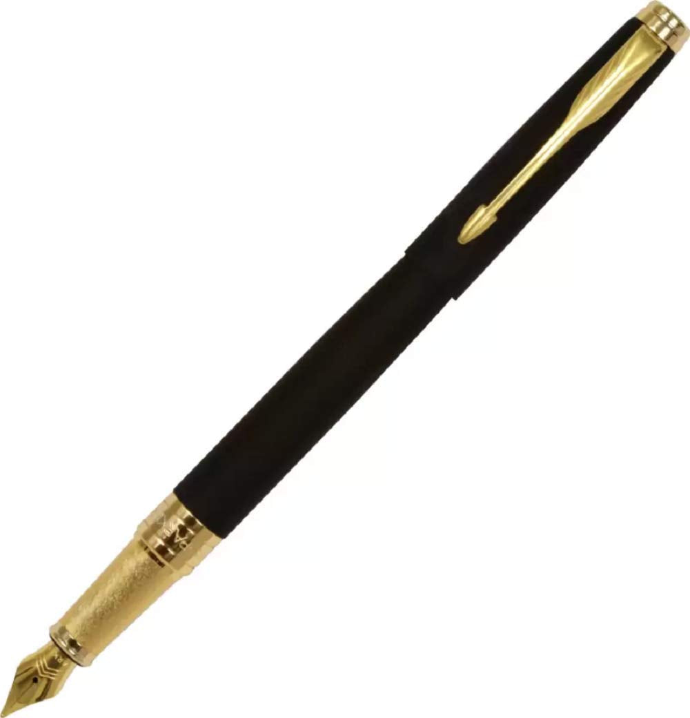 Parker ASTER Matte Black Gold Plated GT Fountain Pen