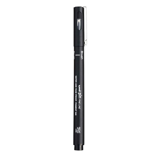 uni-ball PIN-200 Fine Line Brush Pen, Black Ink, Pack of 1