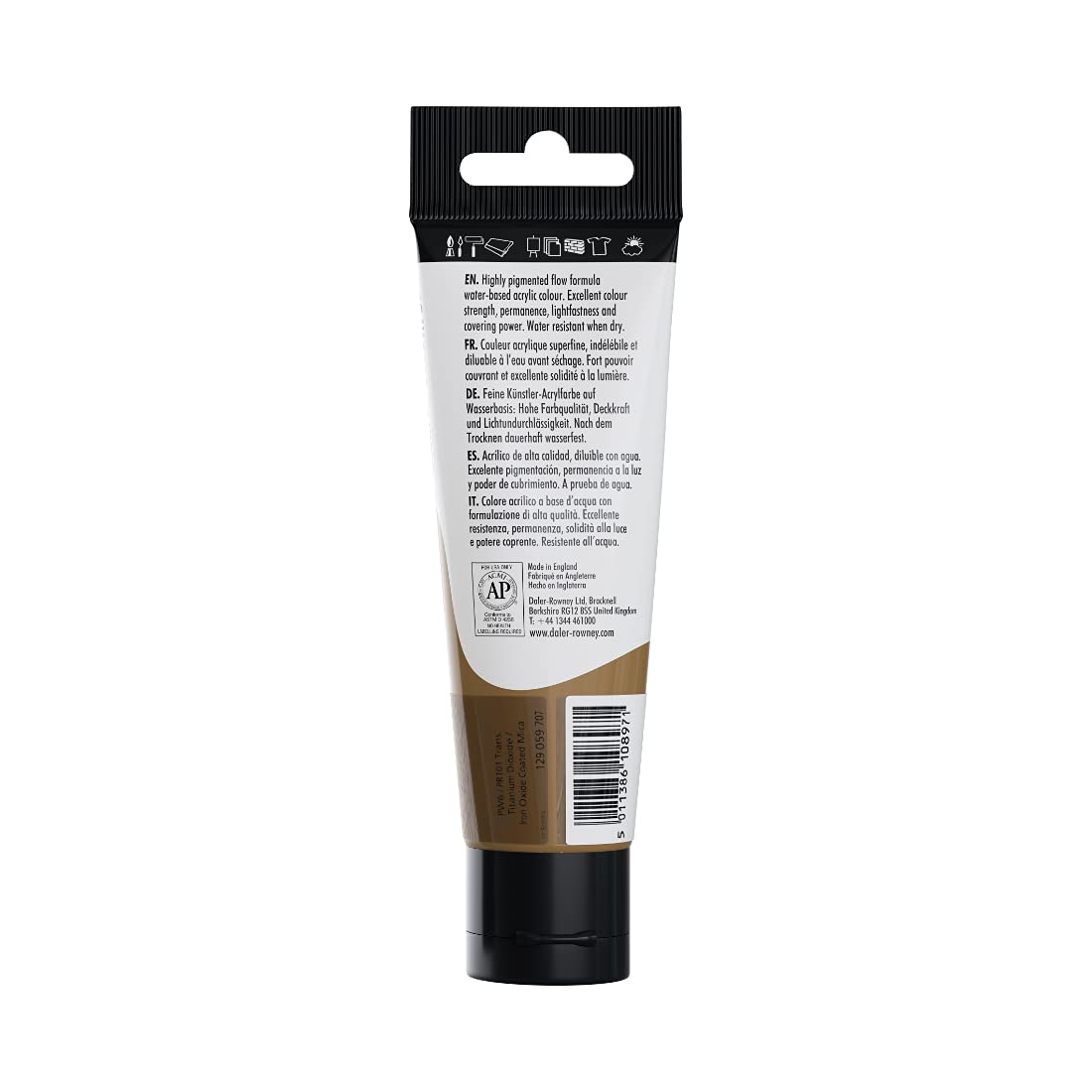 Daler-Rowney System3 Acrylic Colour Paint Plastic Tube (150ml- Rich Gold Imit-707)