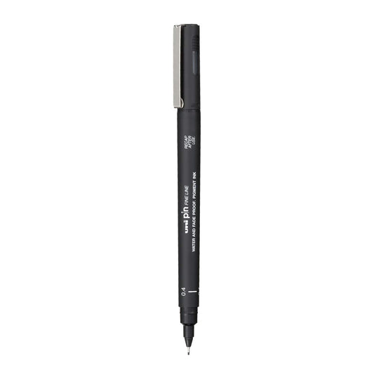 uni-ball PIN-200 0.4mm Fineliner Drawing Pen, Black Ink, Pack of 1