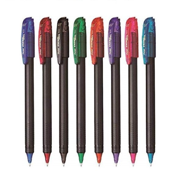 Pentel BL417 0.7 mm ENERGEL Roller Gel Pen (Multicolour, Set of 8)