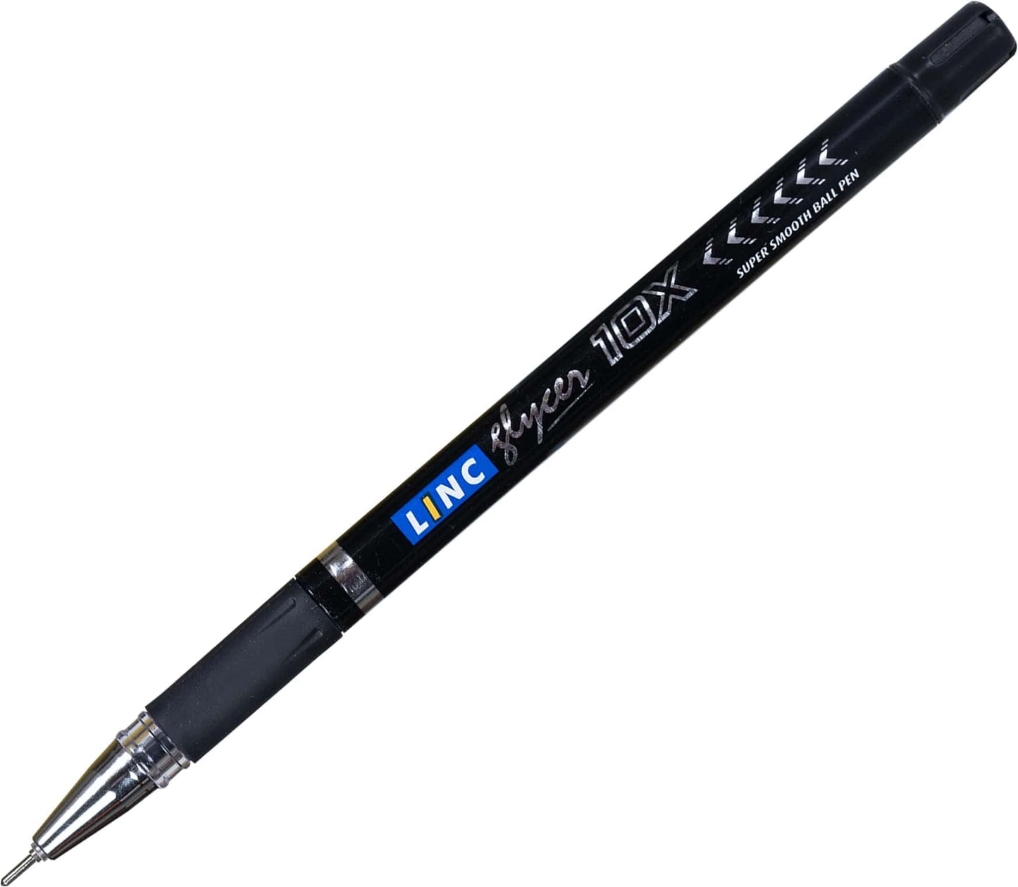 Linc Glycer 10X Ball Pen, Black Ink, Pack Of 10 Pens