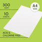 PaperPep Artists' Watercolour Paper 300GSM Cold Pressed A4 Pack of 10