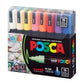 uni-ball Posca 5M 1.8-2.5mm Bullet Shaped Markers, Multicolor Ink, Pack of 16