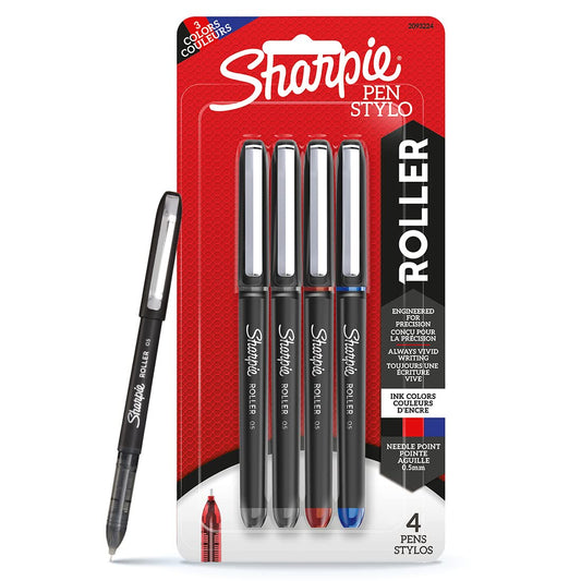 SHARPIE RB BUS ASST 0.5MM 4CT BLISTER