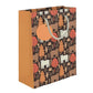 PaperPep Brown Autumn Jungle Print 13.75"X4.75"X10" Gifting Paper Bag