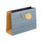 PaperPep Blue Geometric Pattern Print 9"X4"X7" Gifting Paper Bag