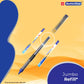 Cello Butterflow Classic Roller Pen Set, 2 Blue & 2 Black Ink Pens With 2 Jumbo Refills, Pack of 1