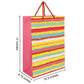 PaperPep Multicolor Festive Print 12.5"X4.75"X17" Gifting Paper Bag