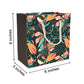 PaperPep Black Floral Print 6"X3"X6" Gifting Paper Bag