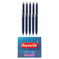 Reynolds JETTER AEROSOFT Retractable Ball Pen, Blue Ink, Pack of 5