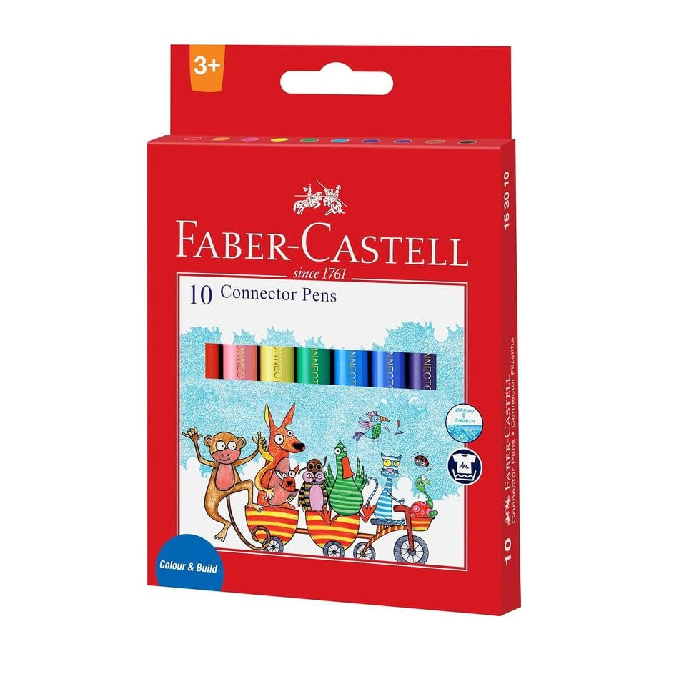 Faber-Castell Connector Pens Assorted Pack 10