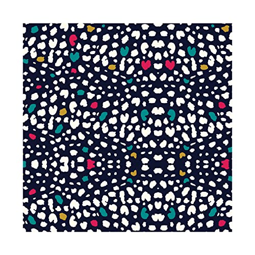 PaperPep Black Leopard Print 19"X29" Gift Wrapping Paper, Pack of 5