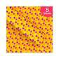 PaperPep Yellow Traditional Festive Print 19"X29" Gift Wrapping Paper, Pack of 5