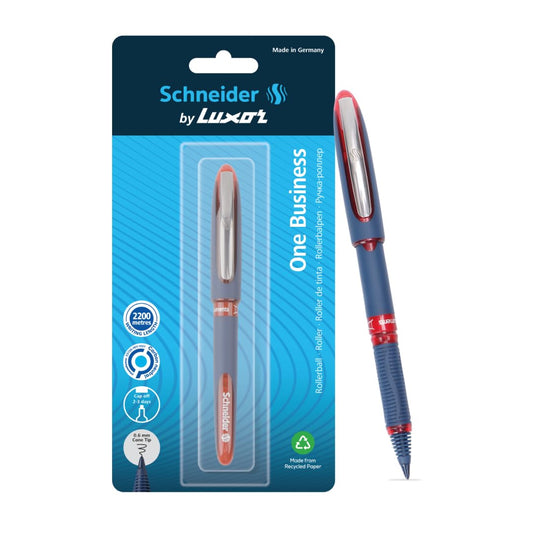 Luxor Schneider, One Business Roller Ball Pen - Red