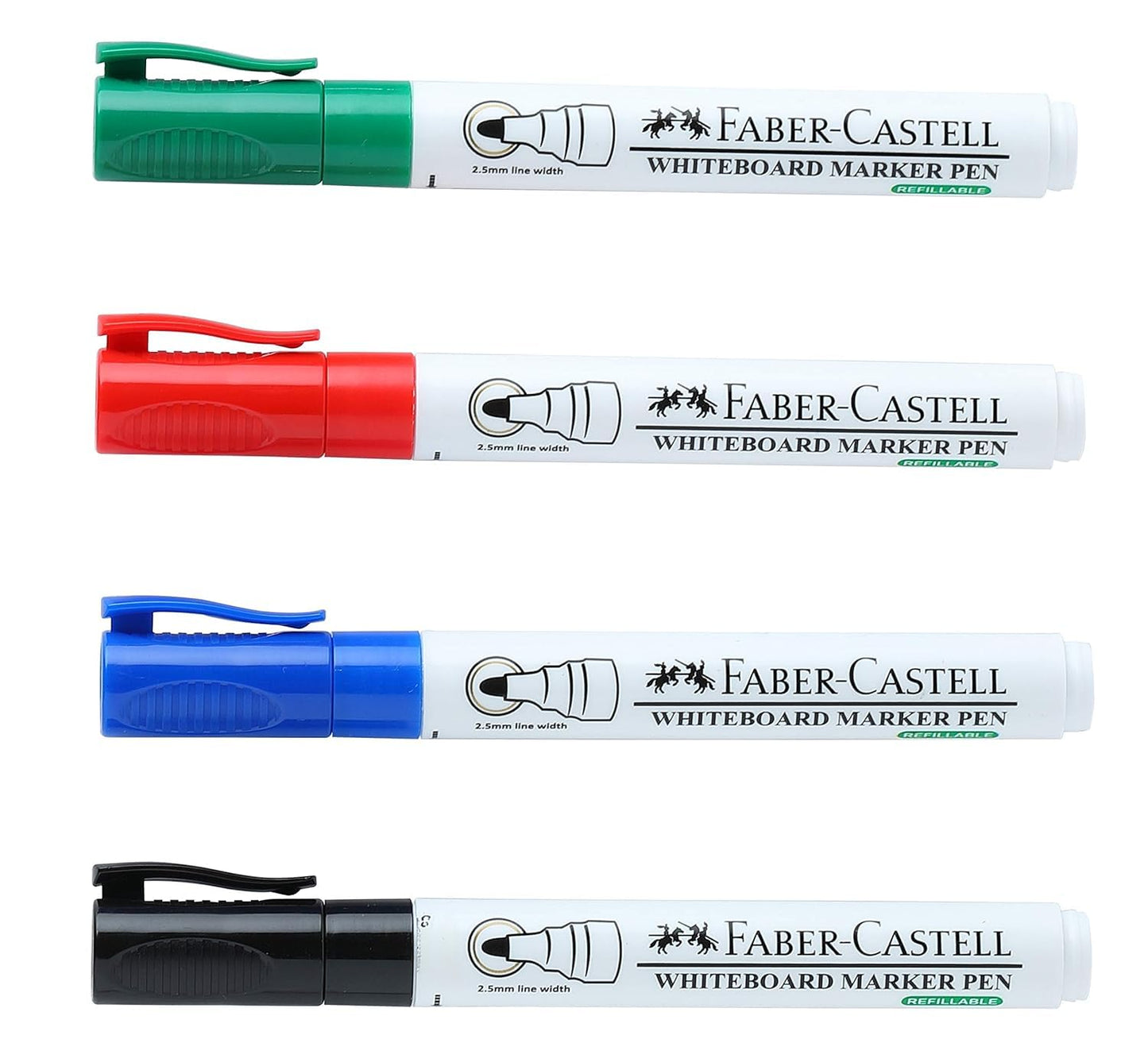 Faber-Castell 155404-Whiteboard Marker Pen, Set of 4