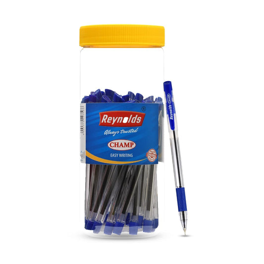 Reynolds CHAMP 30 CT Pen Jar, Blue Ink, Pack of 1