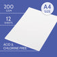 PaperPep Artists' Mixed Media Paper 200GSM A4 Pack of 12