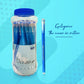 Linc Ocean 0.55mm Gel Pens Jar Pack, Blue Ink, Pack Of 25 Pens