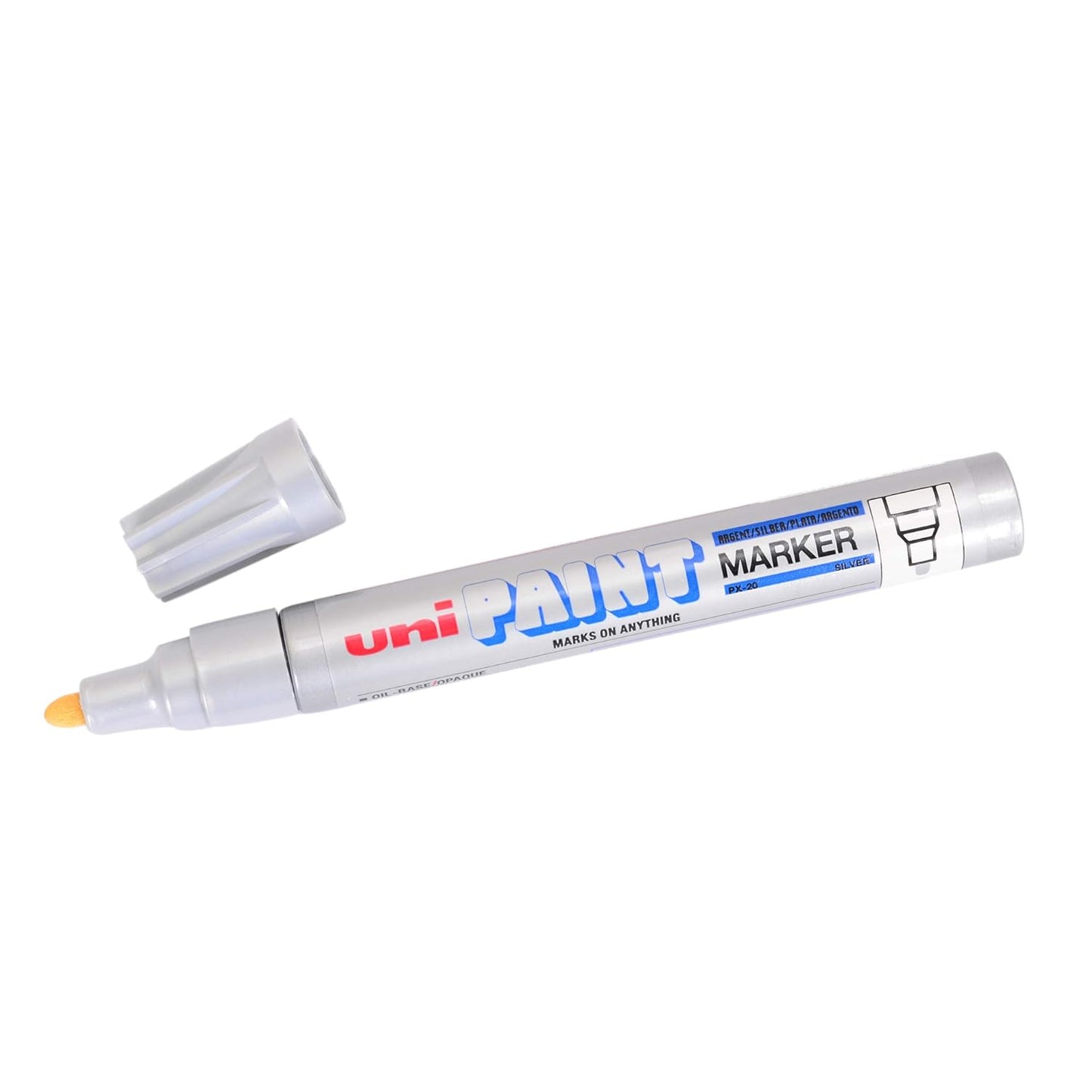 uni-ball PX20 Paint Markers (Silver Ink, Pack of 1)