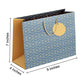 PaperPep Blue Geometric Pattern Print 9"X4"X7" Gifting Paper Bag