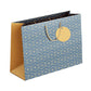 PaperPep Blue Geometric Pattern -Print 13.75"X4.75"X10" Gifting Paper Bag