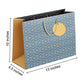 PaperPep Blue Geometric Pattern -Print 13.75"X4.75"X10" Gifting Paper Bag