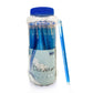 Linc Ocean 0.55mm Gel Pens Jar Pack, Blue Ink, Pack Of 25 Pens