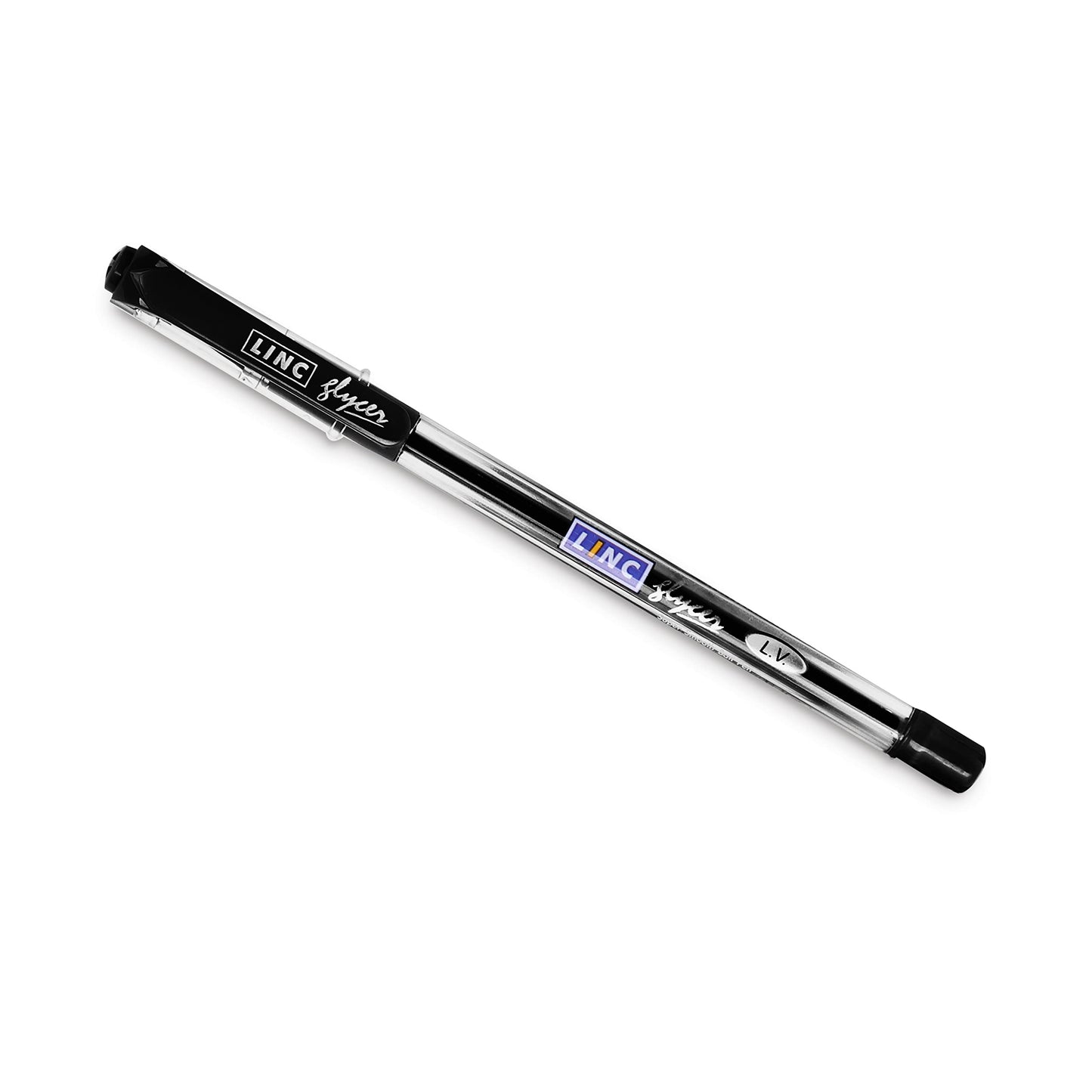 Linc Glycer 0.7mm Ball Pens Jar Pack, Black Ink, Pack Of 35