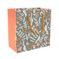 PaperPep Grey Floral & Moth Pattern Print 6"X3"X6" Gifting Paper Bag