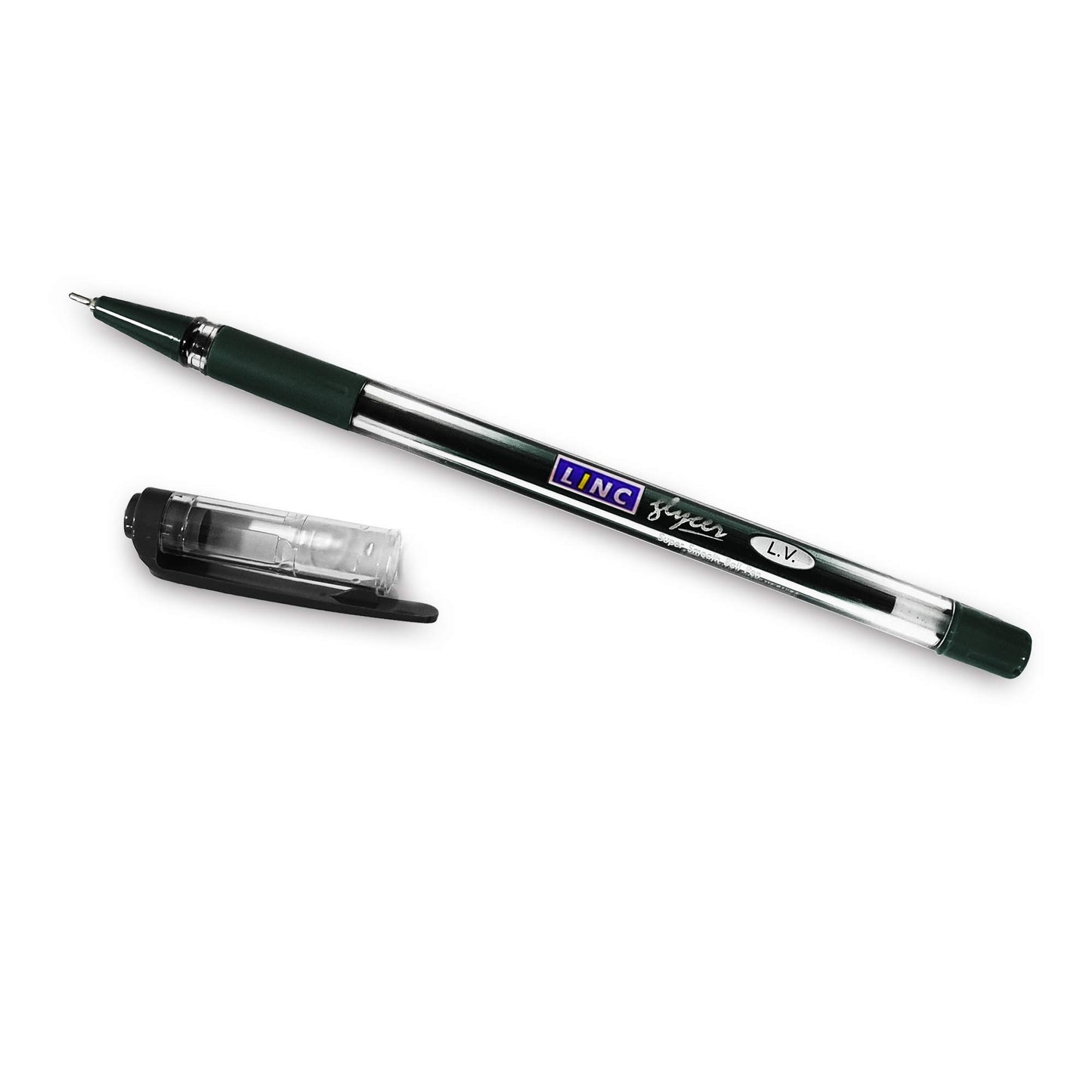 Linc Glycer 0.7mm Ball Pens Jar Pack, Black Ink, Pack Of 35